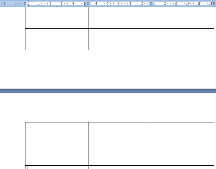 ทำหัวตารางซ้ำ word 2007, 2010