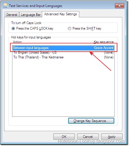 ตั้งค่าคีย์บอร์ดภาษาไทย windows 7