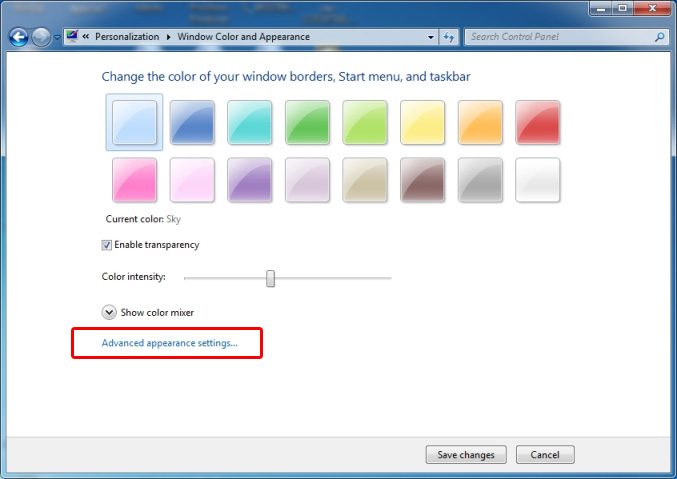 ตั้งขนาดฟอนต์ไอคอนเดสทอปวินโดว 7 change size icon desktop windows 7