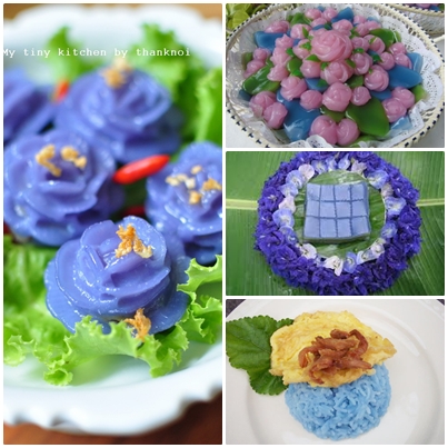 ของกินทำจากดอกอัญชัน