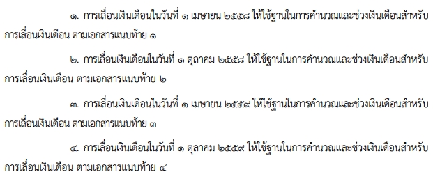 ฐานคำนวณเงินเดือนข้าราชการพลเรือน 2558