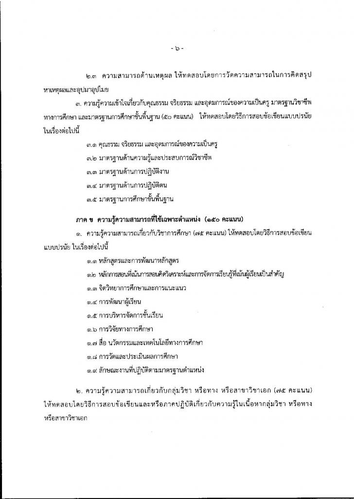 หลักเกณฑ์ วิธีการสอบแข่งขันเข้ารับราชการครู และบุคลากรทางการศึกษา ตำแหน่งครูผู้ช่วย 2558