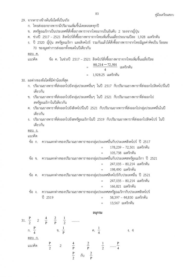 แนวข้อสอบภาค ก ก.พ. ชุดที่ 2