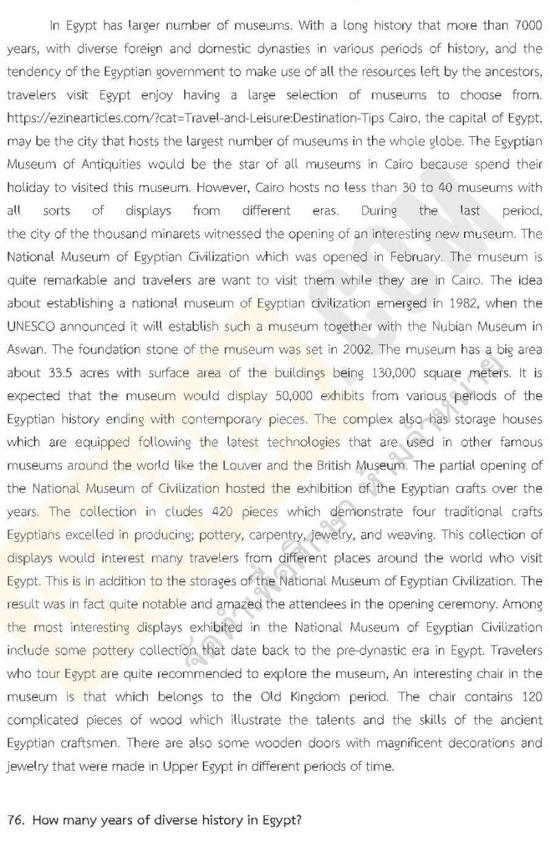 แนวข้อสอบภาค ก.พ. ภาษาอังกฤษ ชุด 2 ปี 2562