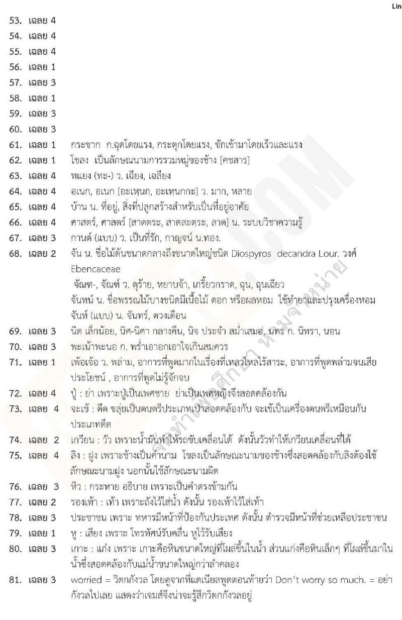 แนวข้อสอบภาค ก ท้องถิ่น ปี 2562 ชุดที่ 5