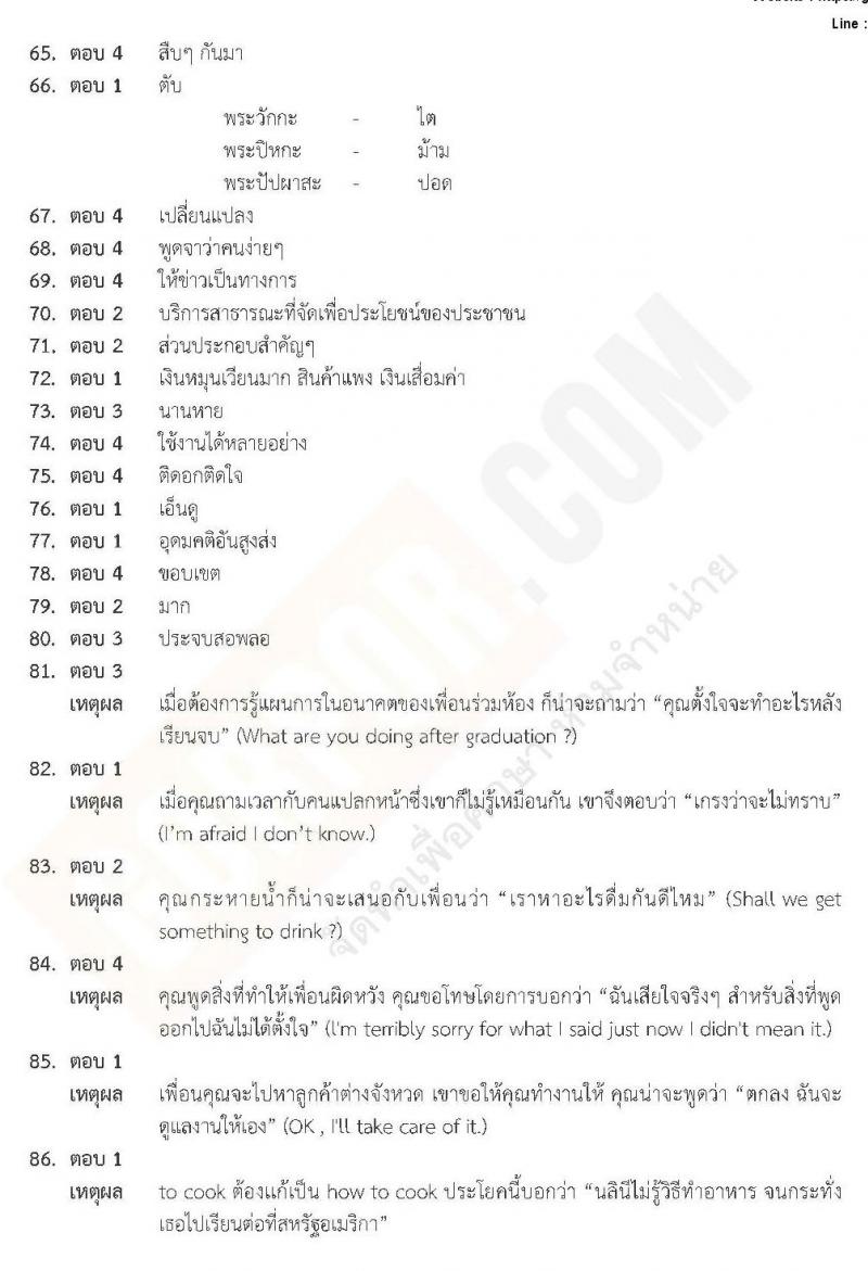 แนวข้อสอบภาค ก ท้องถิ่น ปี 2562 ชุดที่ 6