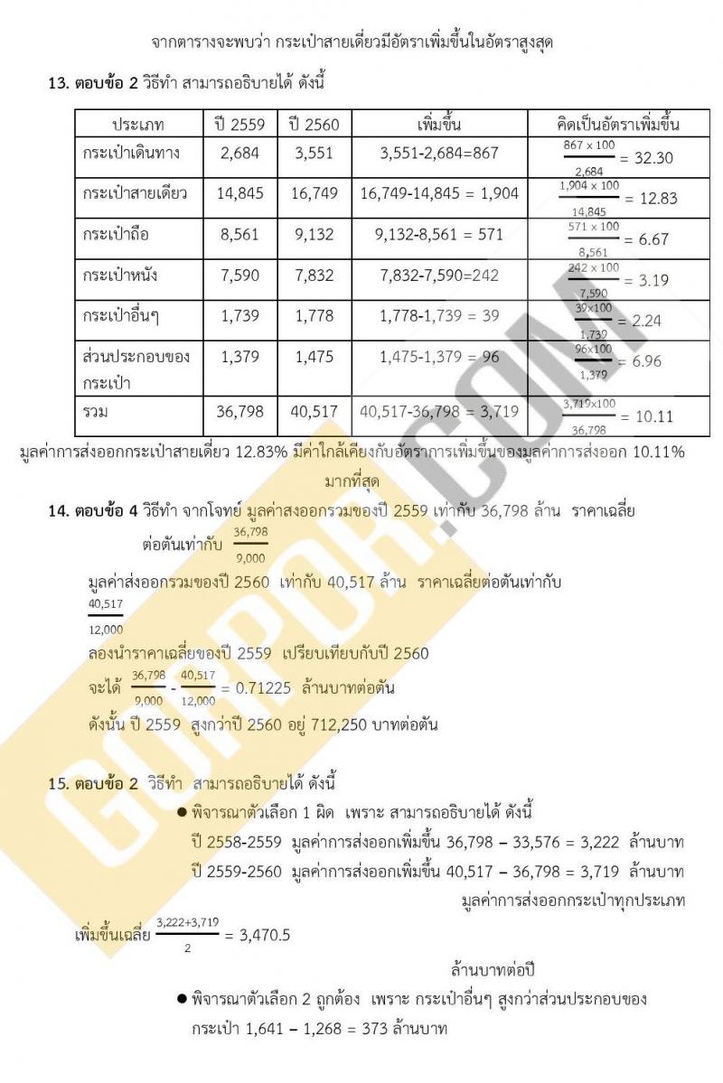 แนวข้อสอบภาค ก ชุด 15