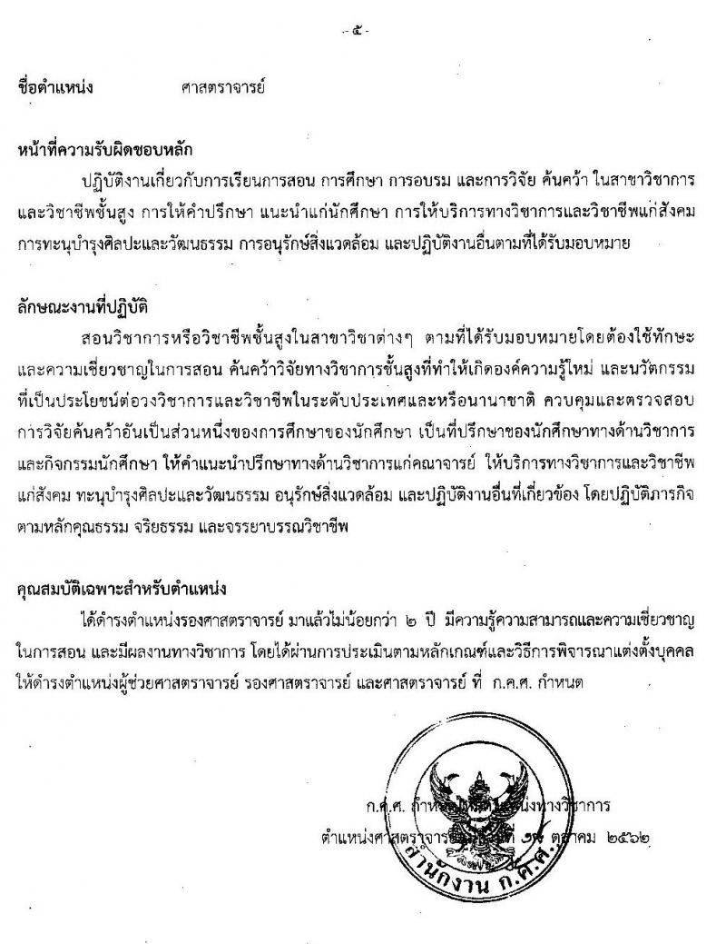 มาตรฐานตำแหน่งคณาจารย์