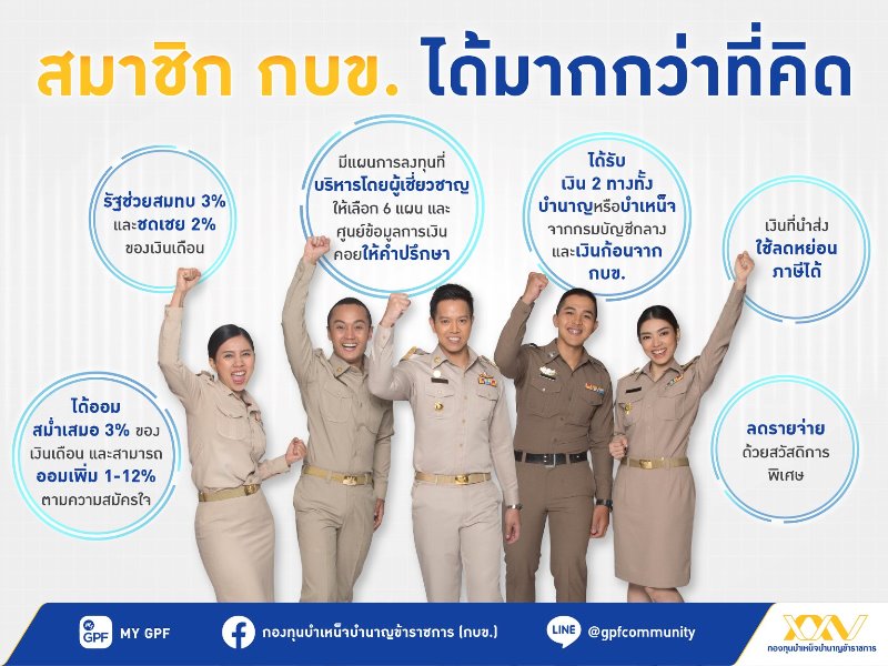 ประโยชน์ที่จะได้รับกลับคืนจาก กบข.