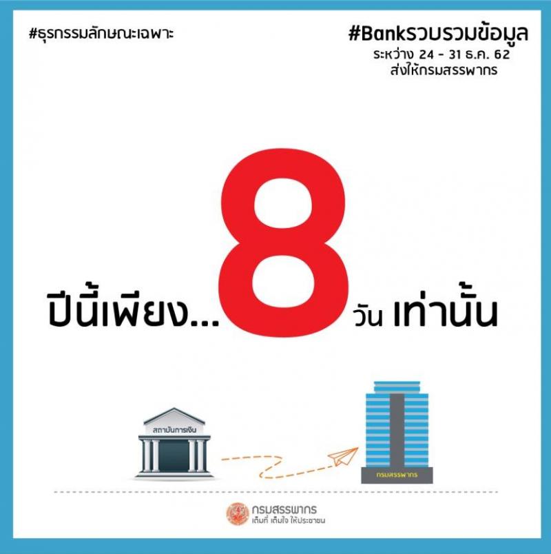 ก็บรวบรวมข้อมูลธุรกรรมลักษณะเฉพาะส่งสรรพากร