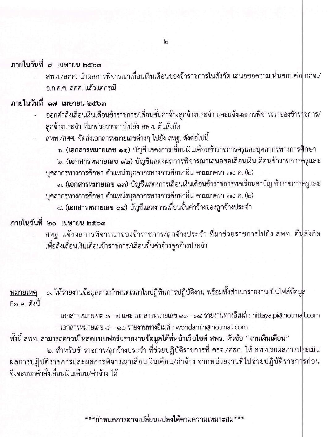 ซักซ้อมการเลื่อนเงินเดือนข้าราชการและเลื่อนขั้นค่าจ้างลูกจ้างประจำ 2563