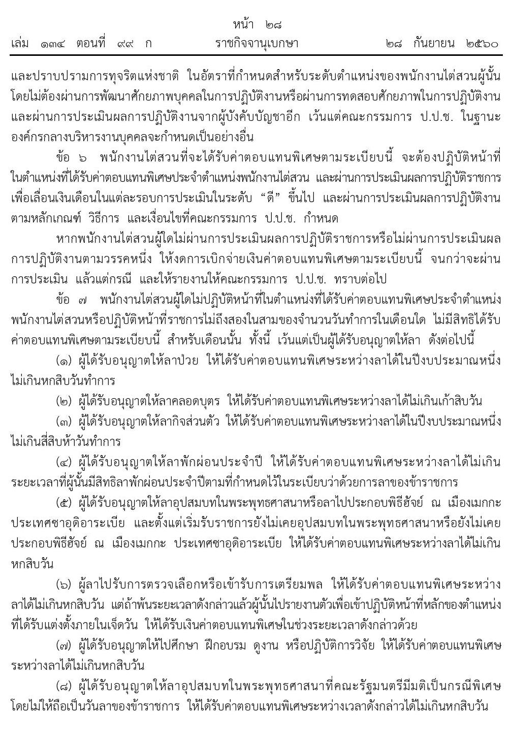 บัญชีค่าตอบแทนพิเศษประจำตำแหน่งพนักงานไต่สวน สำนักงานคณะกรรมการป้องกันและปราบปรามการทุจริตแห่งชาติ (ป.ป.ช.)