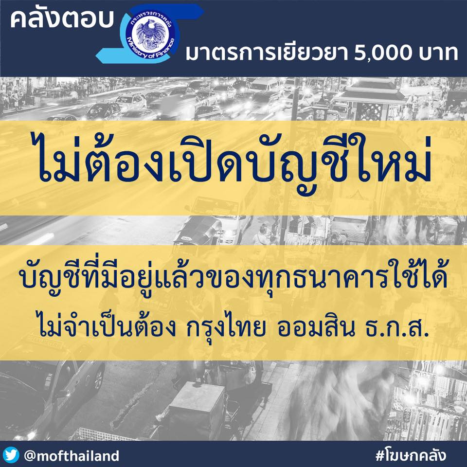 ถามตอบ มาตรการเยียวยา 5,000 บาท