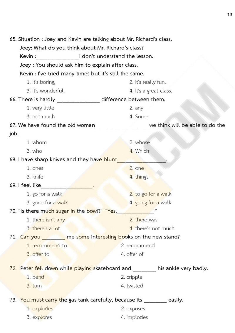 แนวข้อสอบภาค ก ก.พ. ระดับ ปวช. ปวส. ชุดที่ 15/2563