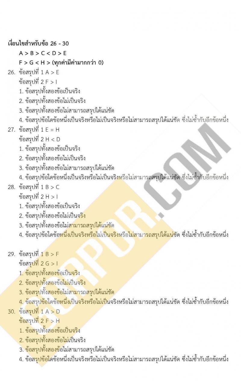 ข้อสอบ ภาค ก ก.พ. ระดับ ปวช.-ปวส. ชุดที่ 1/2563