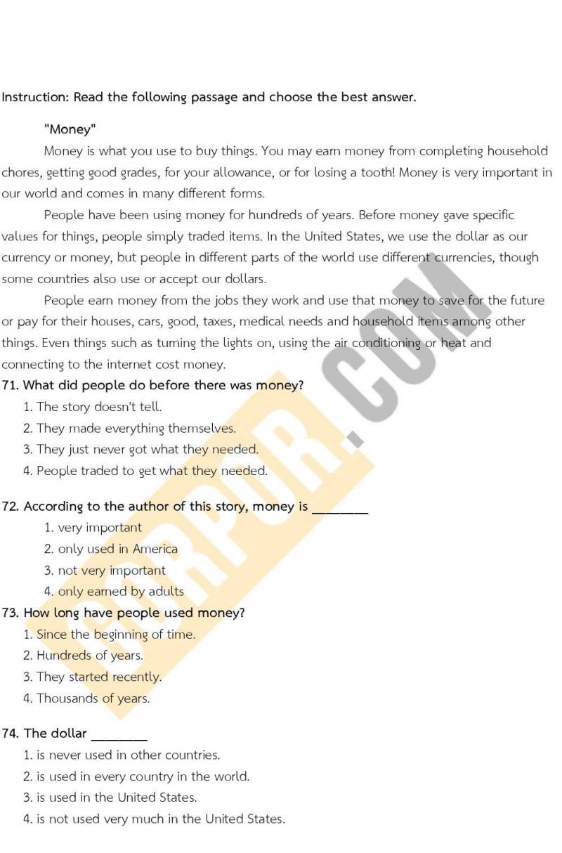 แนวข้อสอบภาค ก ก.พ. ระดับ ปวช-ปวส. ชุด 2/2563