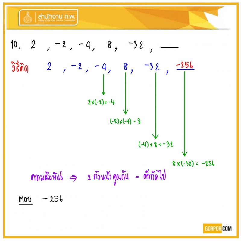 ข้อสอบจริง ภาค ก. (ก.พ.) 63 (ปวช.-ปวส.-ป.ตรี-ป.โท) รอบเช้า