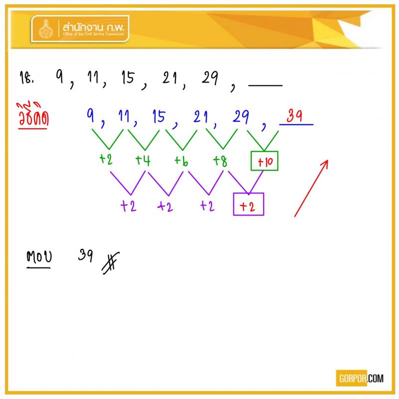 ข้อสอบจริง ภาค ก. (ก.พ.) 63 (ปวช.-ปวส.-ป.ตรี-ป.โท) รอบเช้า