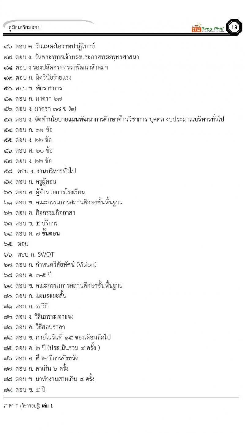 น็อคข้อสอบ ครูผู้ช่วย สพฐ./ท้องถิ่น ปี 2564 ชุด 2 ภาค ก-ข