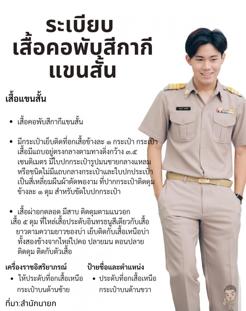 ชุดเครื่องแบบข้าราชการชาย