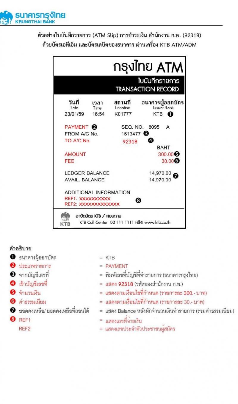 ขั้นตอนการชำระเงิน การสมัครสอบเพื่อวัดความรู้ความสามารถทั่วไปด้วยระบบอิเล็กทรอนิกส์ ประจำปี 2564