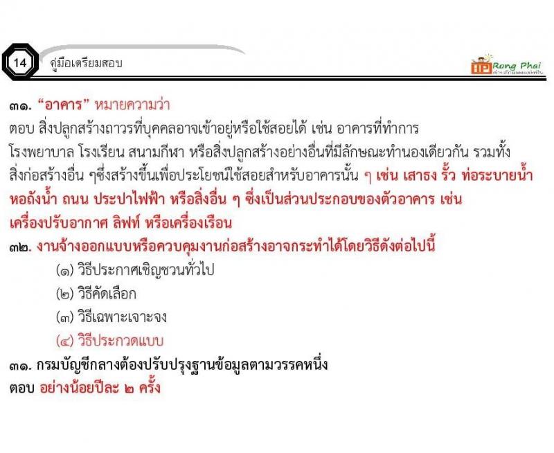 สรุป เหตุการณ์ปัจจุบัน ถาม-ตอบ 50 ข้อ