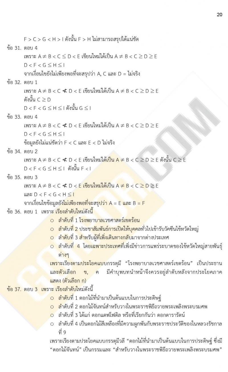 เฉลย iTest ข้อสอบภาค ก ก.พ. ระดับ ปวช.-ปวส.-อนุปริญญา ชุดที่ 1/2564