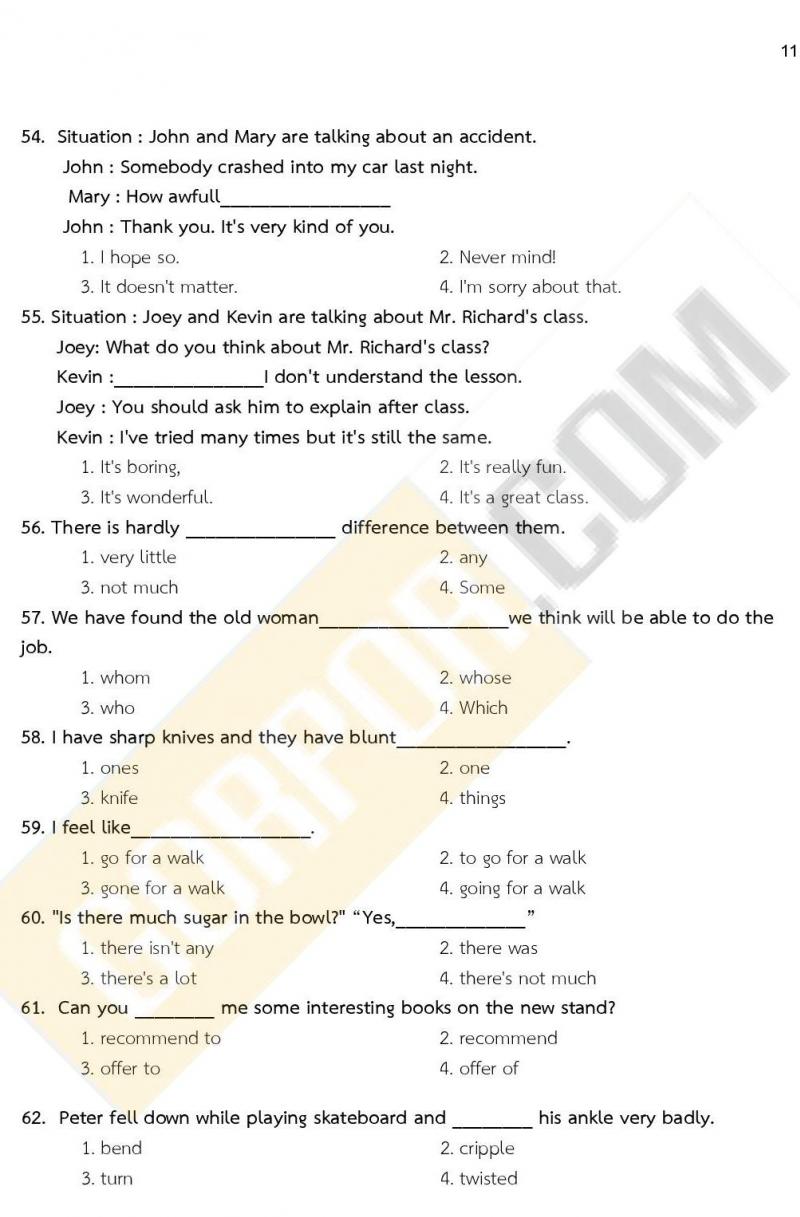 iTest ข้อสอบภาค ก ก.พ. ระดับ ปวช. - ปวส. ชุดที่ 2/2564