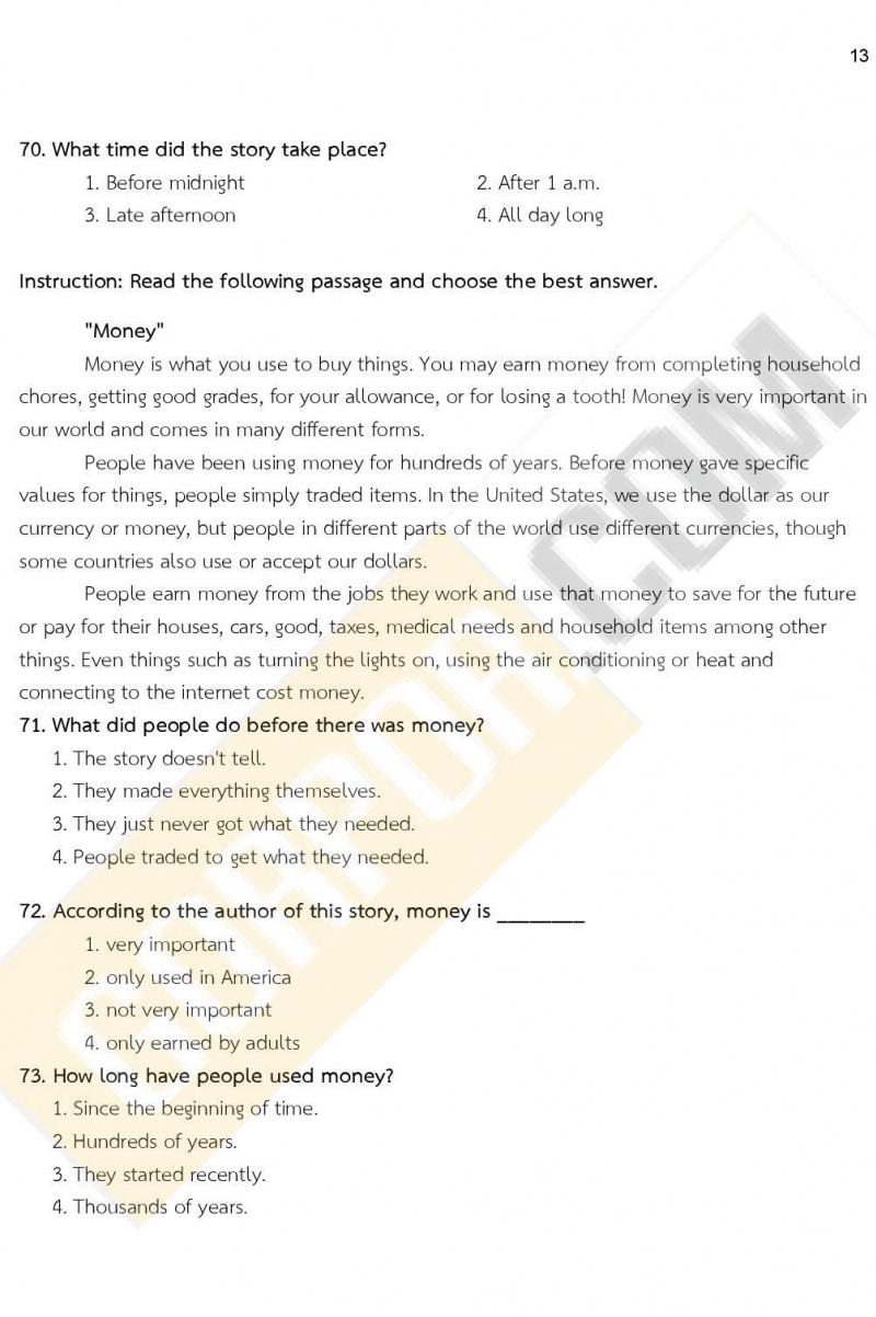 iTest ข้อสอบภาค ก ก.พ. ระดับ ปวช. - ปวส. ชุดที่ 2/2564