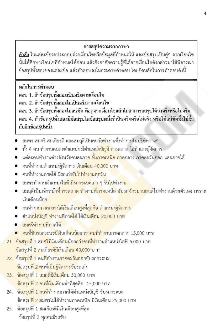 iTest ข้อสอบภาค ก ก.พ. ระดับ ป.ตรี - ป.โท ชุดที่ 3/2564