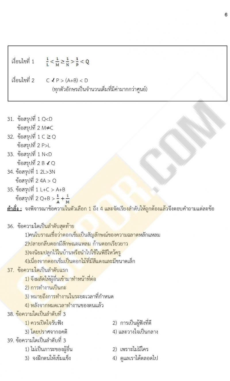 iTest ข้อสอบภาค ก ก.พ. ระดับ ป.ตรี - ป.โท ชุดที่ 3/2564