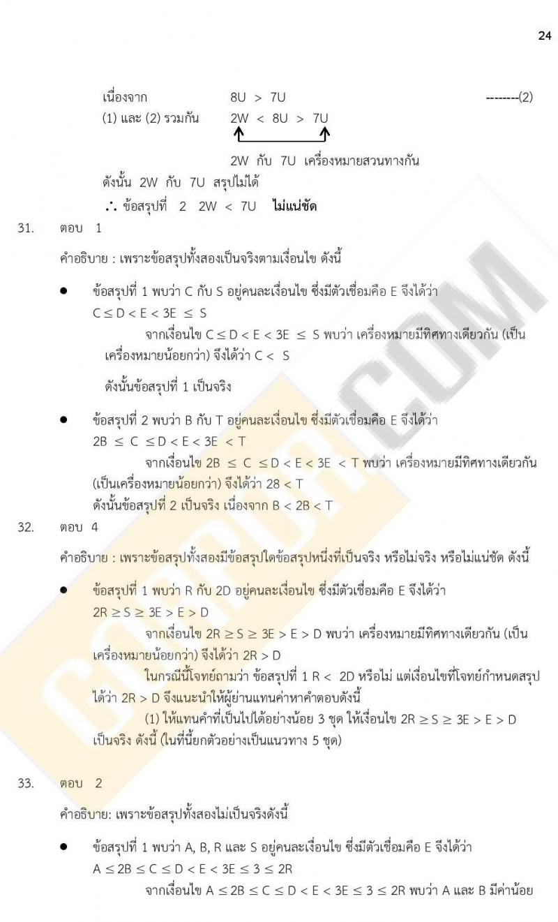 iTest ข้อสอบภาค ก ก.พ. ระดับ ป.ตรี - ป.โท ชุดที่ 4/2564
