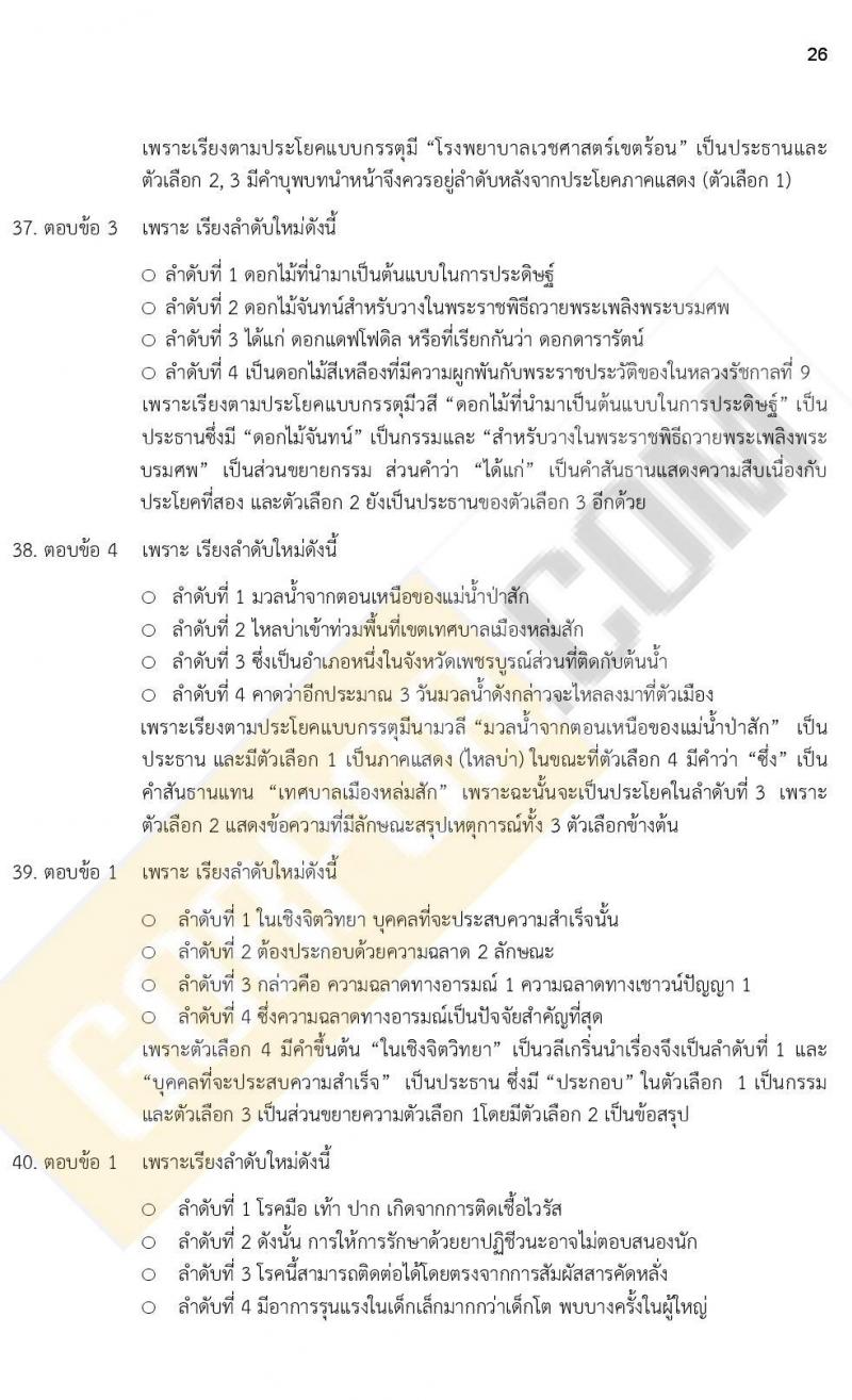 iTest ข้อสอบภาค ก ก.พ. ระดับ ป.ตรี - ป.โท ชุดที่ 4/2564