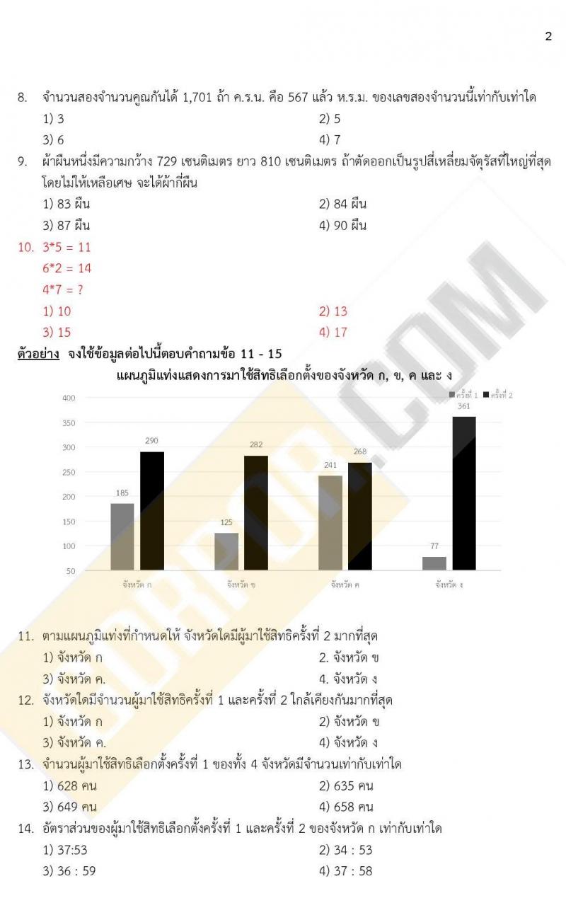 iTest ข้อสอบภาค ก. (e-Exam)  ป.ตรี ป.โท ชุดที่ 5/2564