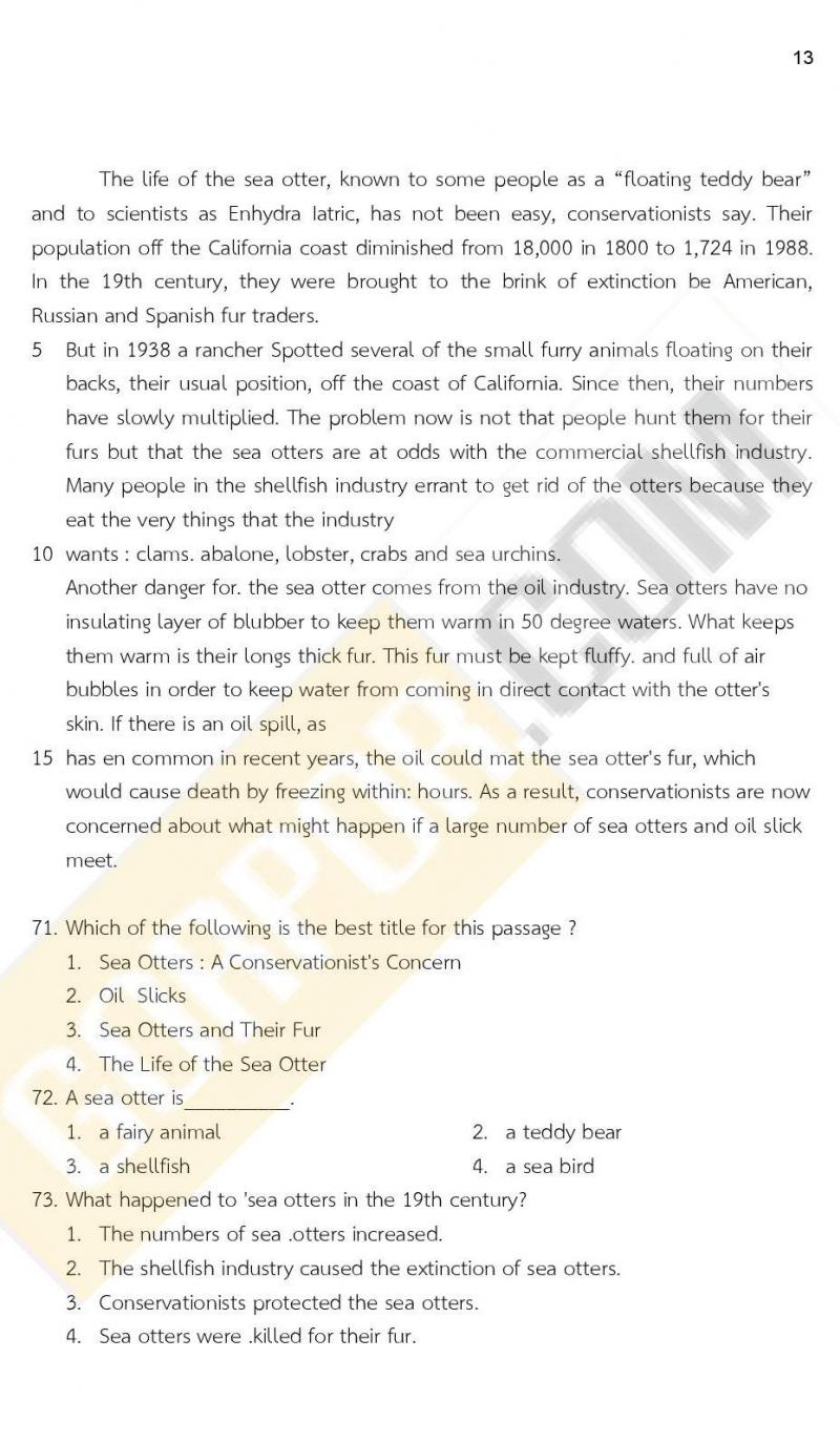 ข้อสอบภาค ก ก.พ. ระดับ ปวช. - ปวส. ชุดที่ 4/2564