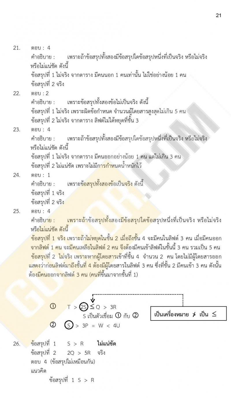 ข้อสอบภาค ก ก.พ. ระดับ ปวช. - ปวส. ชุดที่ 4/2564