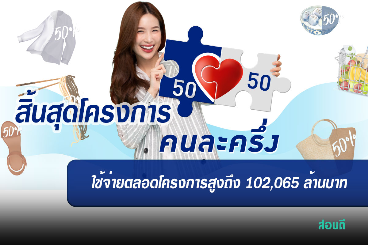 สิ้นสุดโครงการคนละครึ่ง