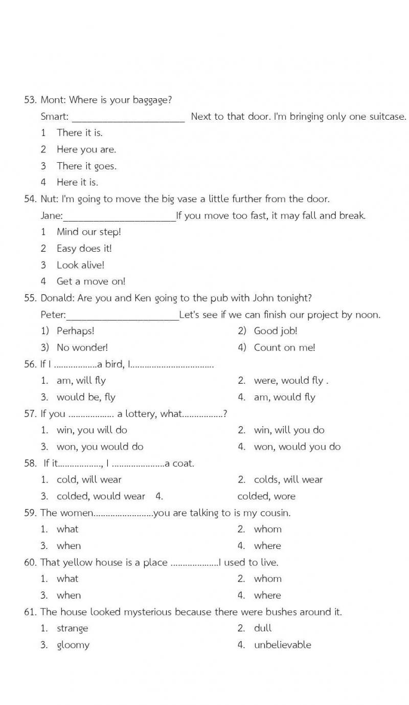 ข้อสอบภาค ก ก.พ. ระดับ ปวช. - ปวส. ชุดที่ 6/2564