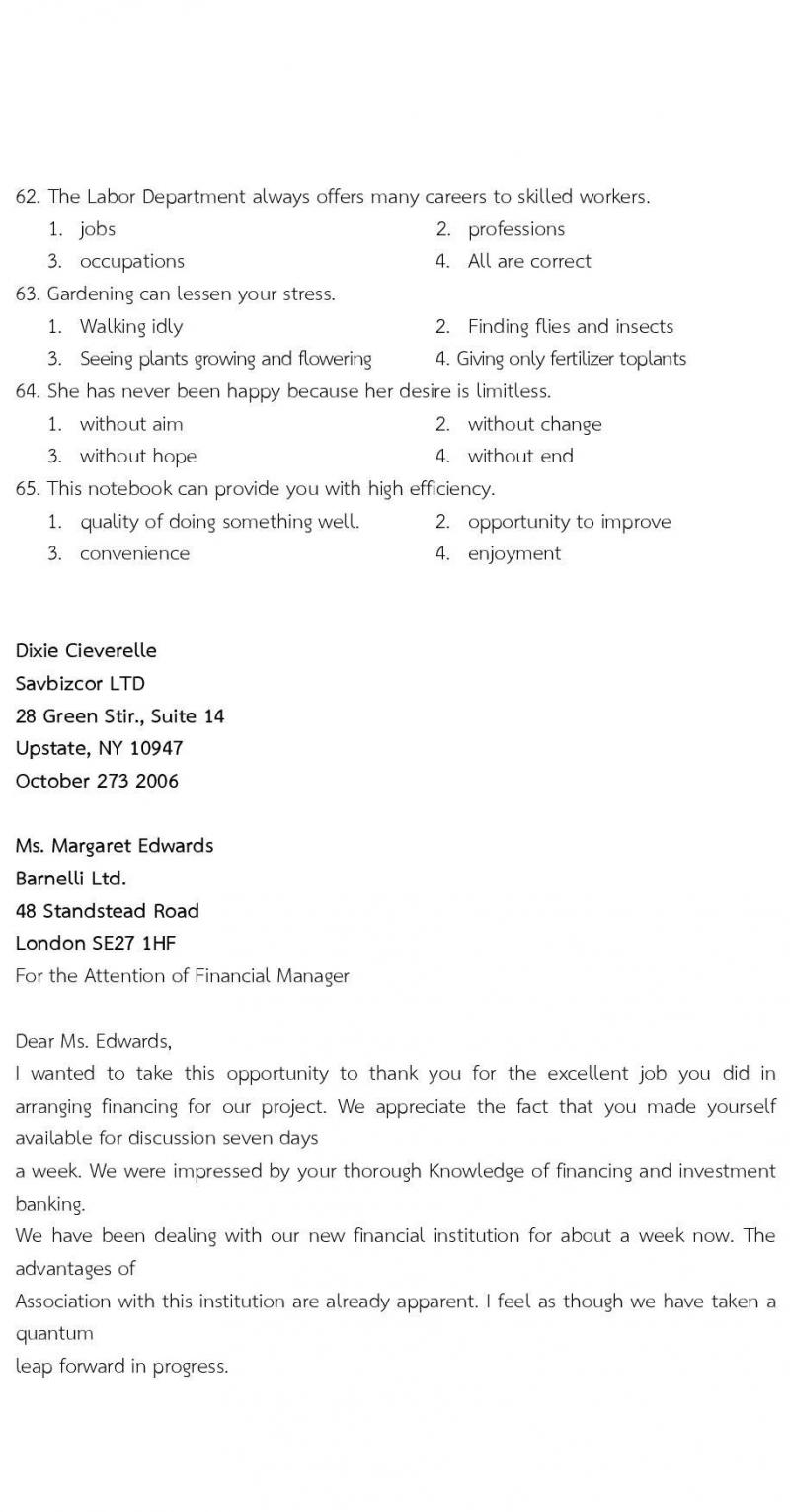 ข้อสอบภาค ก ก.พ. ระดับ ปวช. - ปวส. ชุดที่ 6/2564