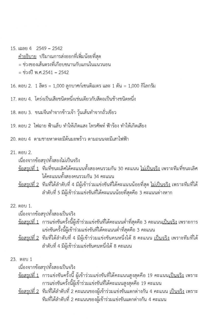 ข้อสอบภาค ก ก.พ. ระดับ ปวช. - ปวส. ชุดที่ 6/2564