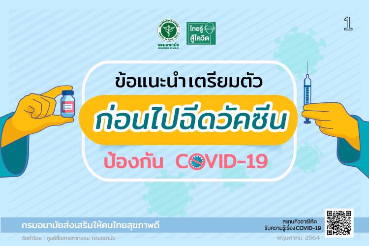 เตรียมตัวก่อนไปฉีดวัคซีนป้องกันโควิด-19