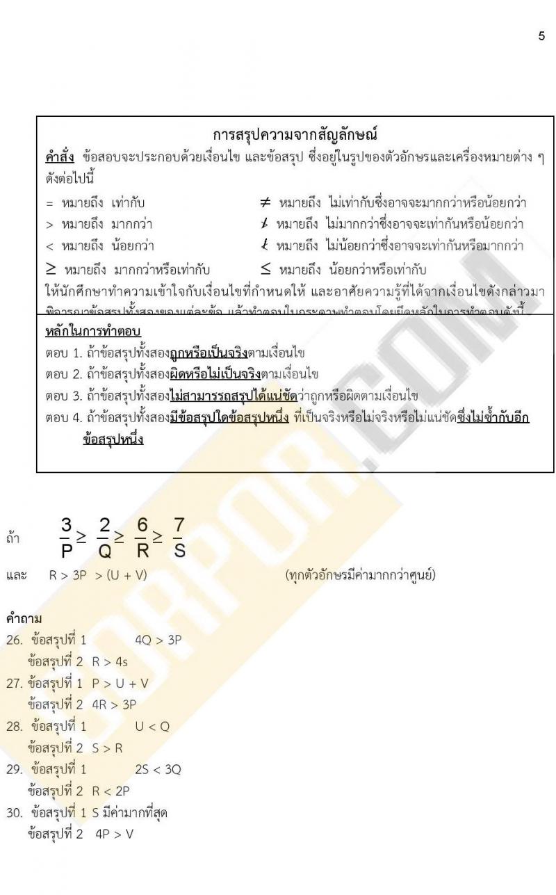 ข้อสอบภาค ก. ป.ตรี ป.โท ชุดที่ 11/2564