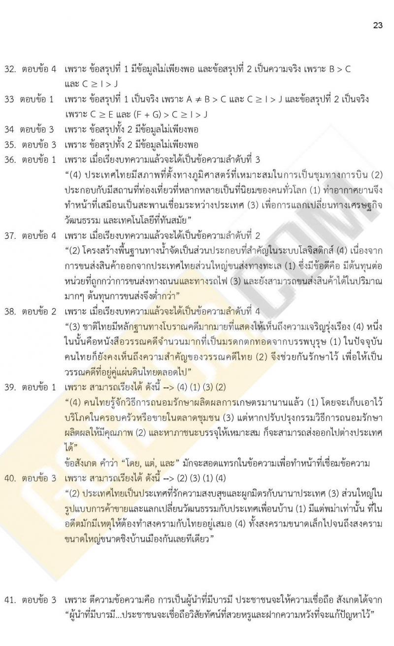 ข้อสอบภาค ก. ป.ตรี ป.โท ชุดที่ 11/2564