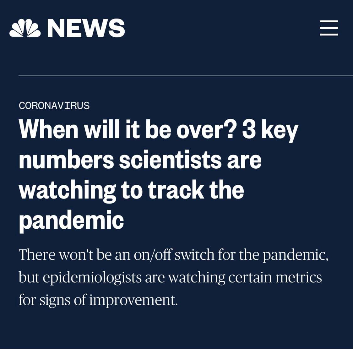 3 ตัวชี้วัด (Metrics) เพื่อบอกว่าสถานการณ์การแพร่ระบาดของโรคโควิด-19
