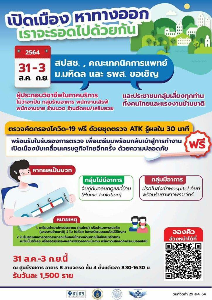 สปสช.เปิดตรวจโควิด-19 ฟรี!