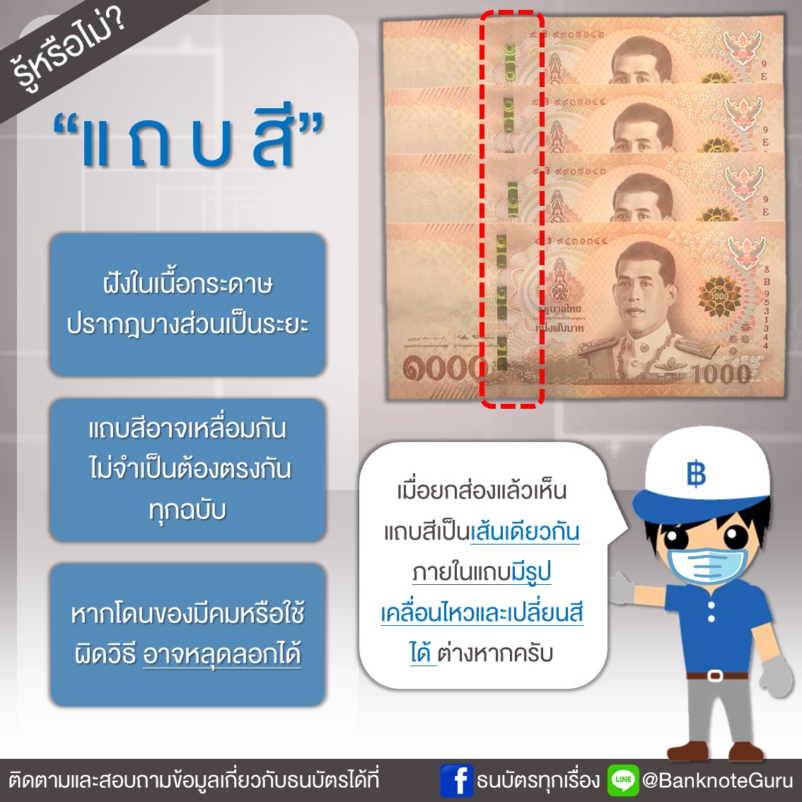 อยากจับผิดแบงก์ปลอมต้องดูตรงไหน