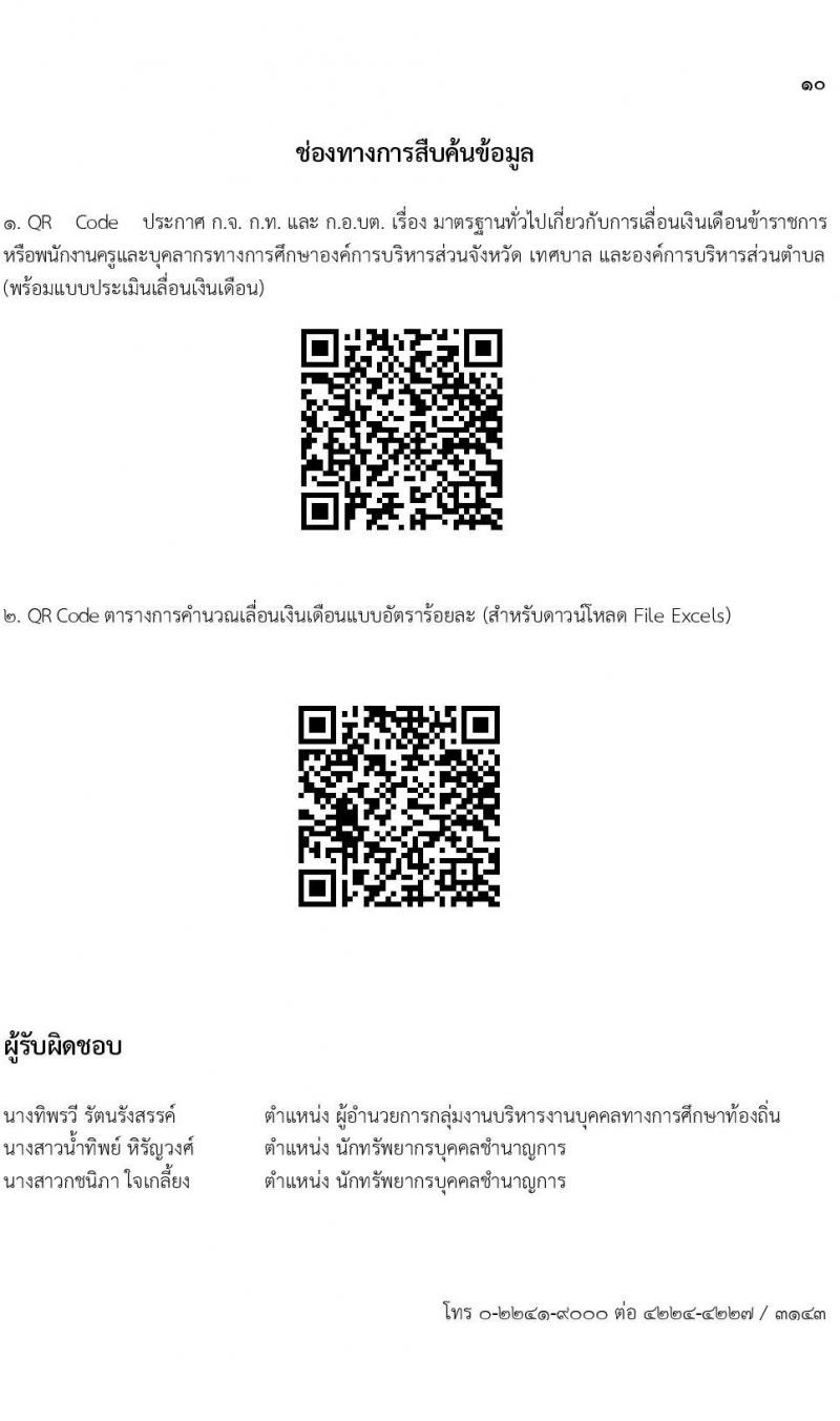 ขั้นเงินเดือนครูส่วนท้องถิ่น ประเมินเงินเดือนครูท้องถิ่น