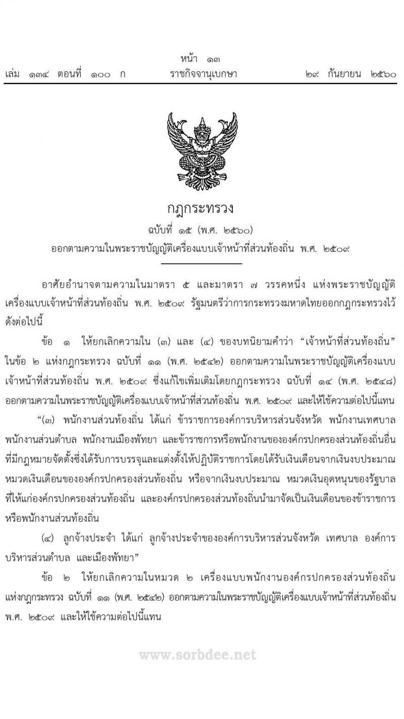 เครื่องหมายอินทรธนูข้าราชการส่วนท้องถิ่น อินทรธนูประกอบเครื่องแบบพนักงานส่วนท้องถิ่น