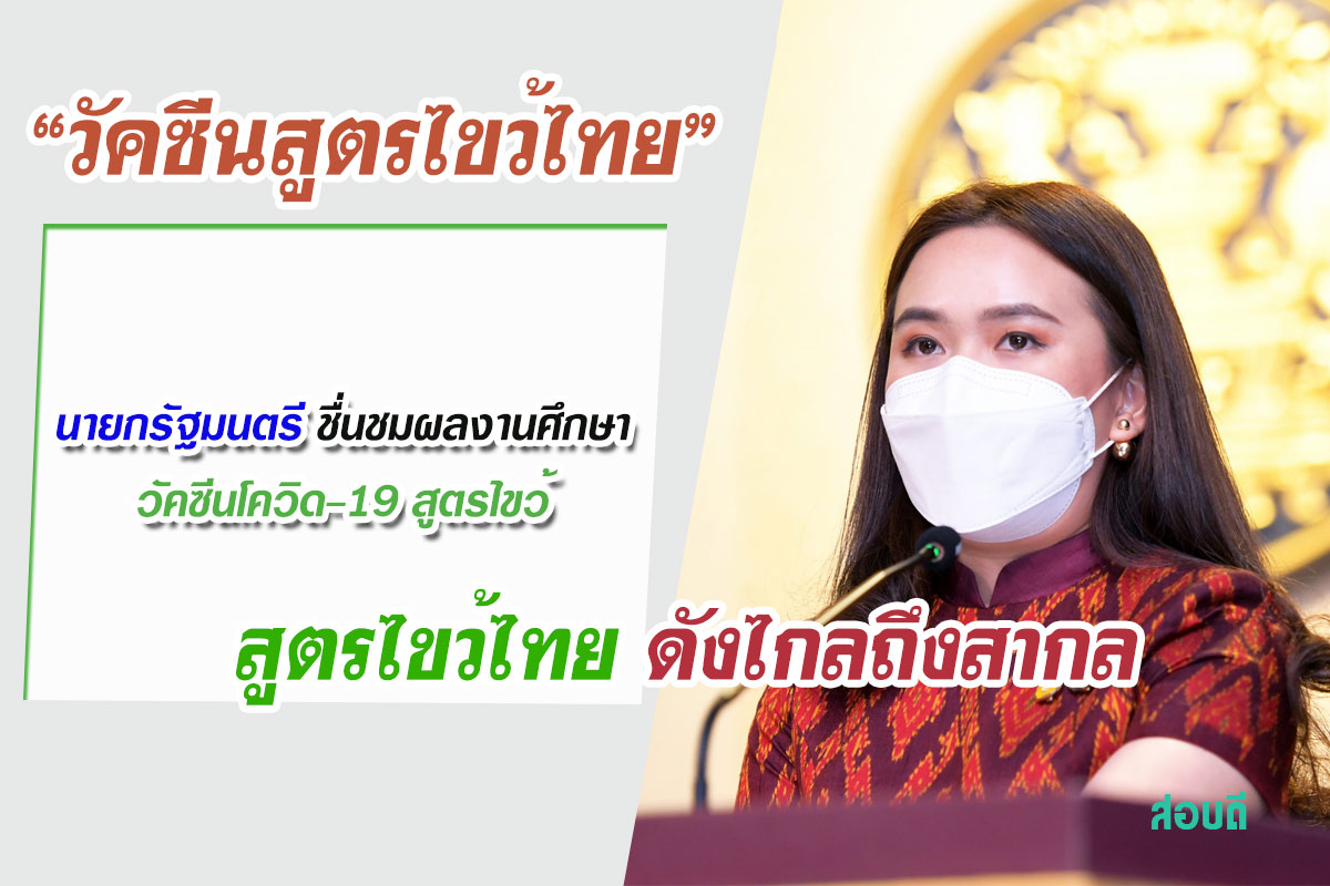 นายกรัฐมนตรีชื่นชมผลงานศึกษาวัคซีนโควิด-19 สูตรไขว้