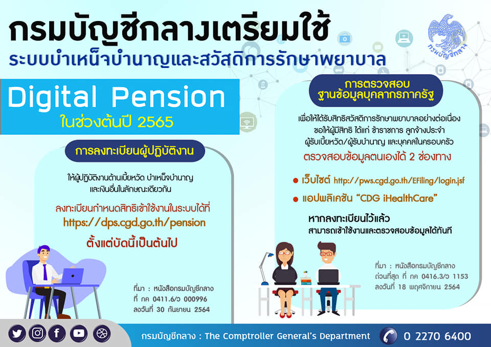 Digital Pension บูรณาการฐานข้อมูลภาครัฐ